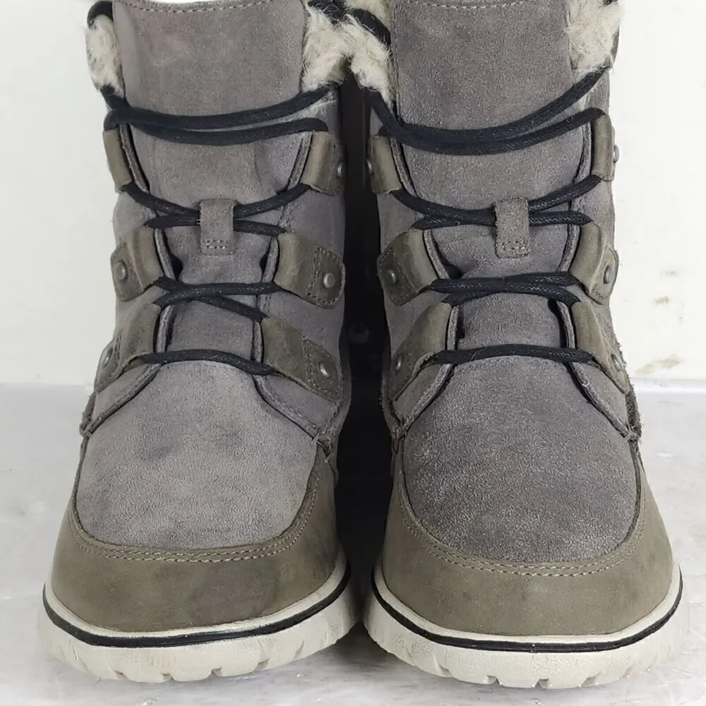 Sorel Women's Cosy Joan US7,5 Quarry Suede Waterproof Faux Fur Lined Snow Boot